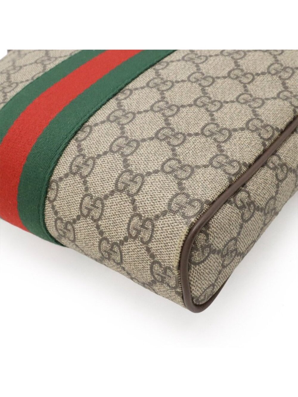 Gucci Ophidia GG Small Messenger Bag Supreme Sherry Line Leather Beige Mocha - Picture 3 of 9